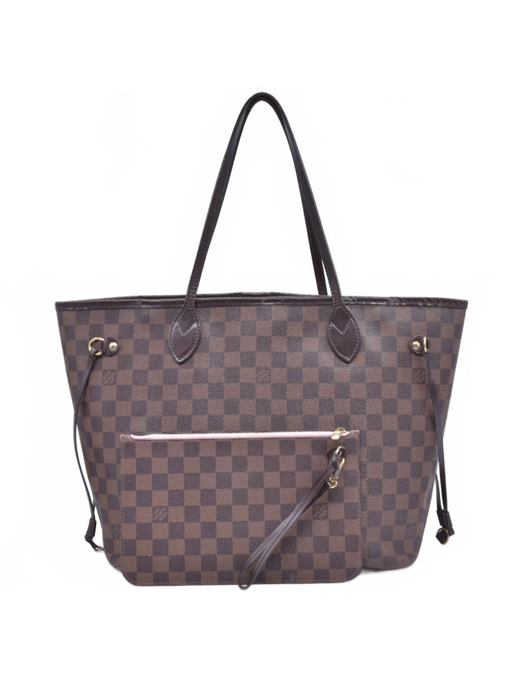 Louis Vuitton Damier Ebene Neverfull MM with Pouch SD2168